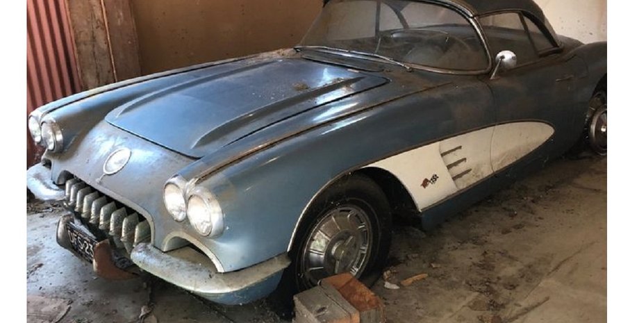 Chevrolet Corvette 1959, Chevrolet Corvette, спорткар Chevrolet, брошенные авто, Chevrolet Corvette 1959