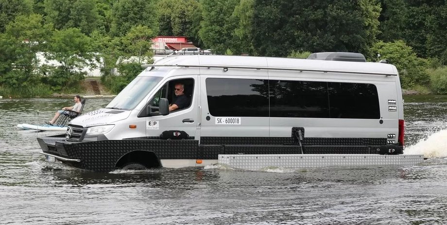 амфибия мерседес, Mercedes Sprinter, тюнинг Mercedes Sprinter, амфибия