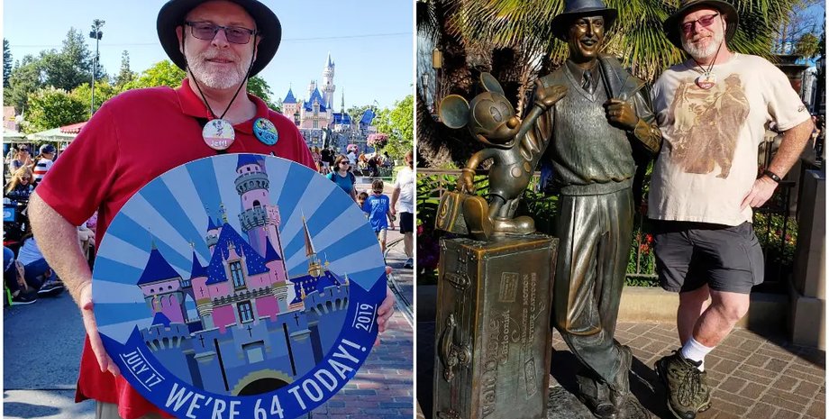 Рекордсмен Діснейленду, Книга рекордор Гінесса, парк розваг, житель Каліфорнії