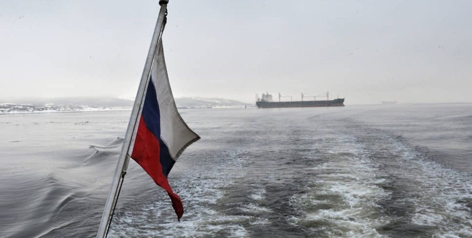 судно, российский флаг, российские суда, запрет заходить в порты, санкции ес