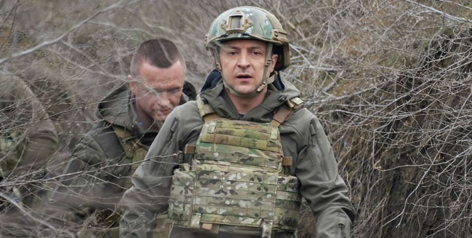 Володимир Зеленський, військовий, окоп, фото
