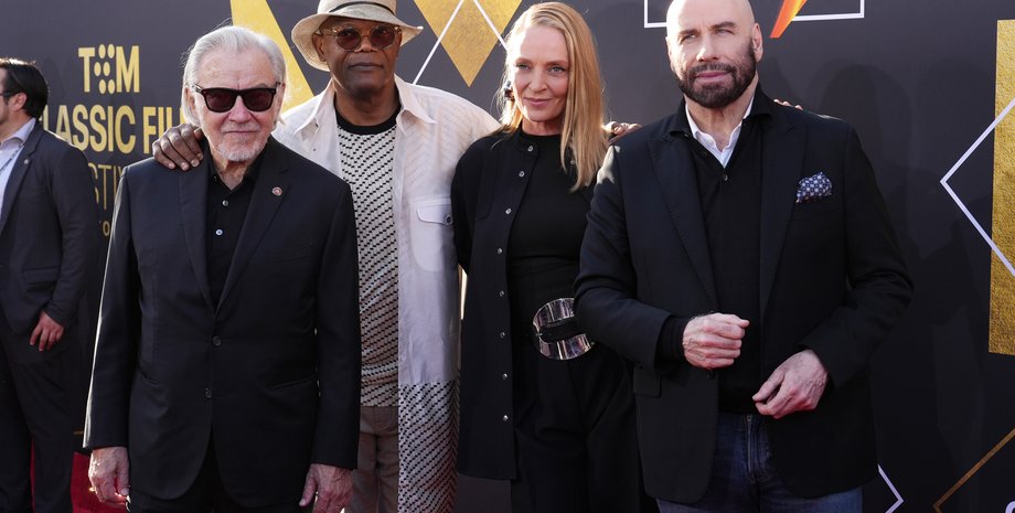 Джон Траволта, Ума Турман, Сэмюэл Л. Джексон, Харви Кейтель, криминальное чтиво