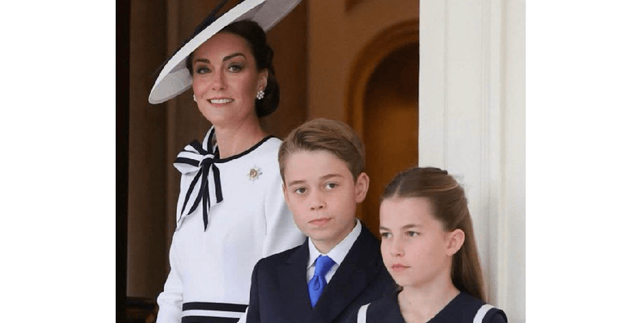 кейт міддлтон, кейт міддлтон рак, Trooping the Colour 2024, парад короля, принцеса шарлотта, принц луї, принц джордж