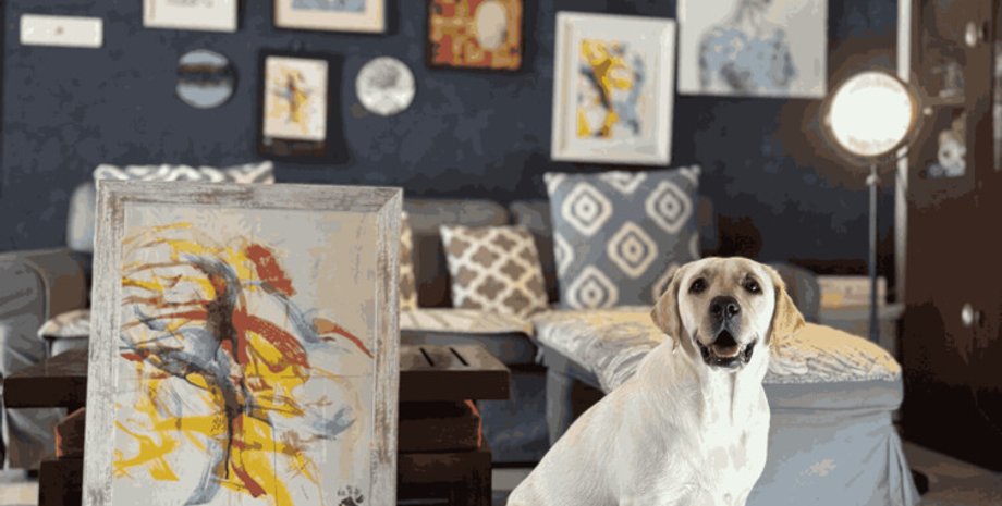 Підібрали на вулиці 2 роки тому: самицю лабрадора визнали першою художницею в Індії