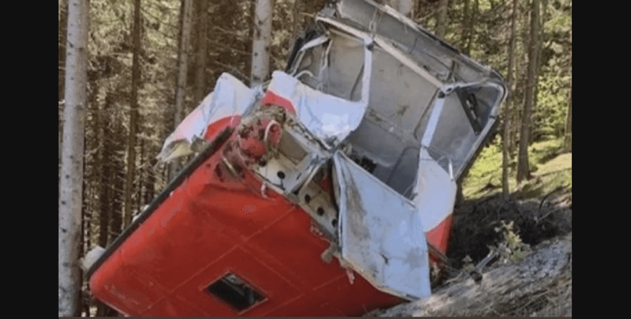 подвесная, канатная дорога, италия, катастрофа