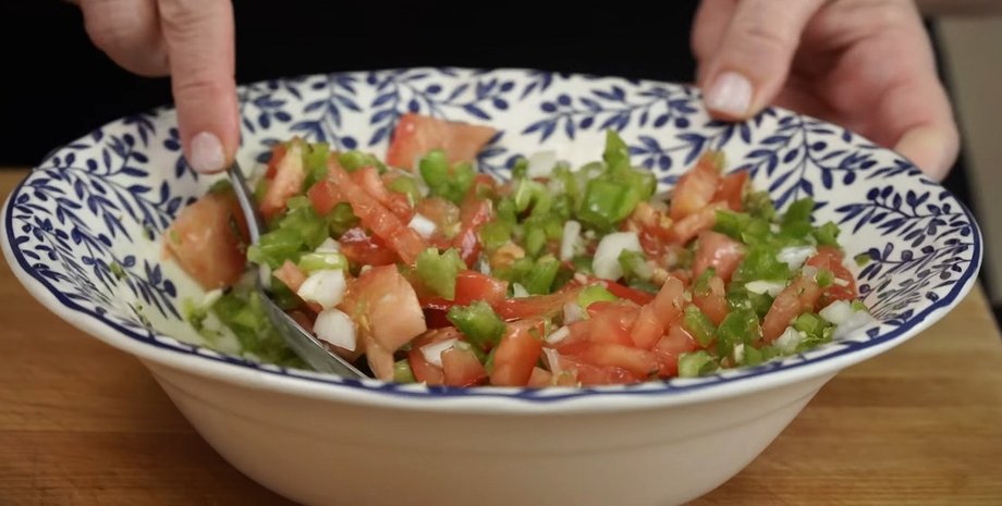 Pipirrana, овощной салат, андалузский салат, испанский салат