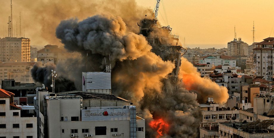 сектор газа, удар у відповідь ізраїля, авіаудар по Газі, війна в Ізраїлі
