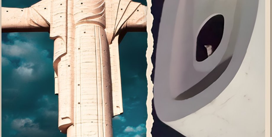 кошка, статуя Христа, Боливия