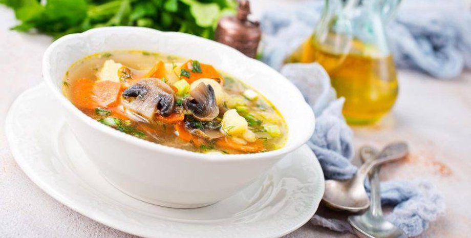 рассольник с грибами, рецепт