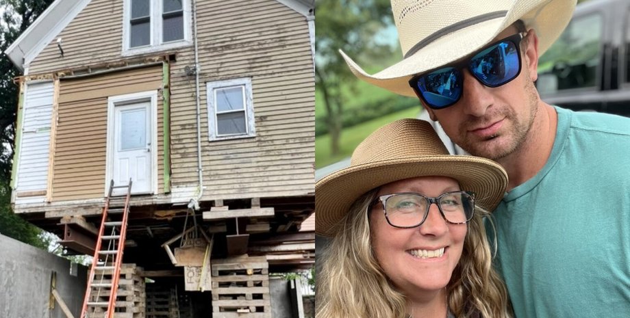 Дом без фундамента, дом мечты, у дома нет фундамента, нет фундамента, ремонт дома, 135-летний дом мечты, супруги начали ремонт, подняли дом