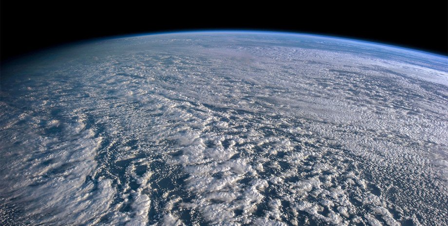 облака, Земля, космос, фото