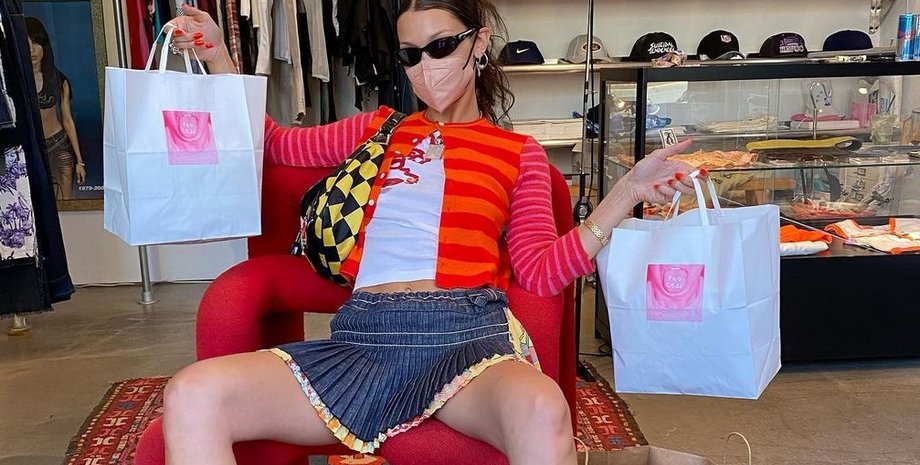 белла хадид, винтаж, винтажная одежда