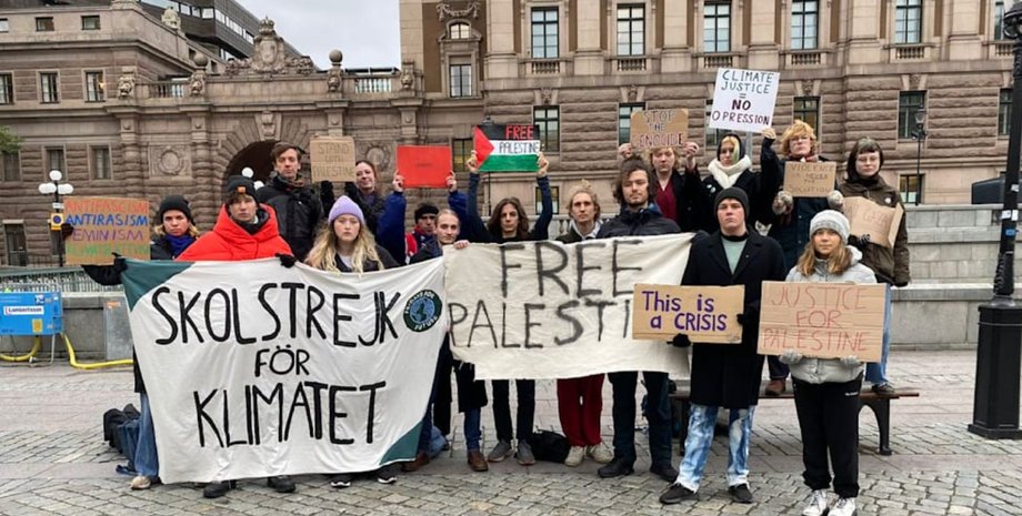 экоактивистка Грета Тунберг возглавила пропалестинское движение, левый антисемитизм, раскол, климатические организации