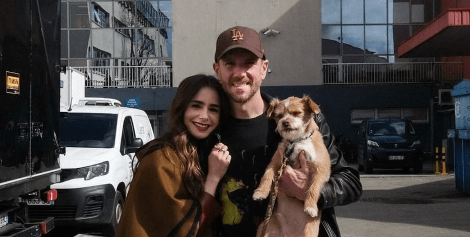 лили коллинз, муж лили коллинз, чарли макдауэлл, рим, звезда эмили в париже, режиссер чарли макдауэлл