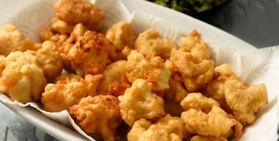 Цвітна капуста, смажена в клярі, цвітна капуста рецепт, кляр рецепт