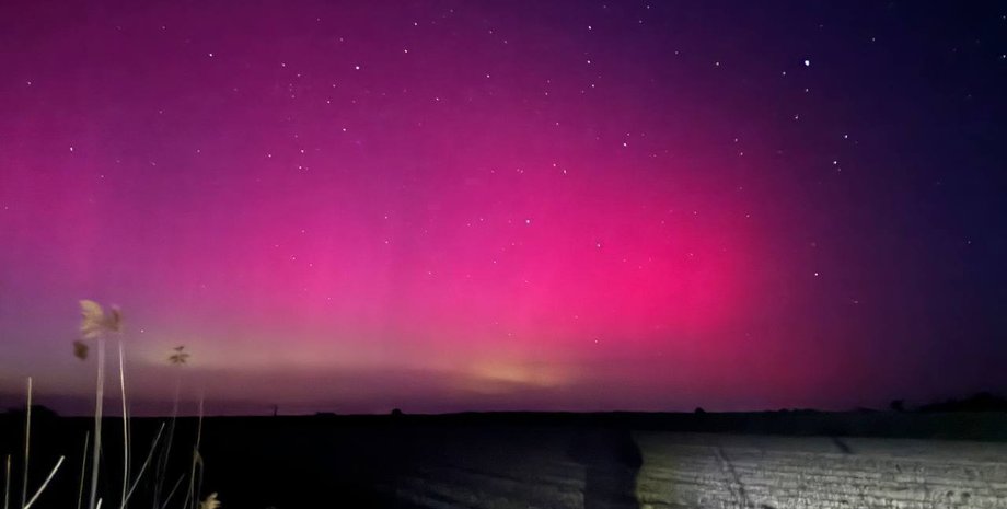 Північне сяйво в Україні 10 травня
