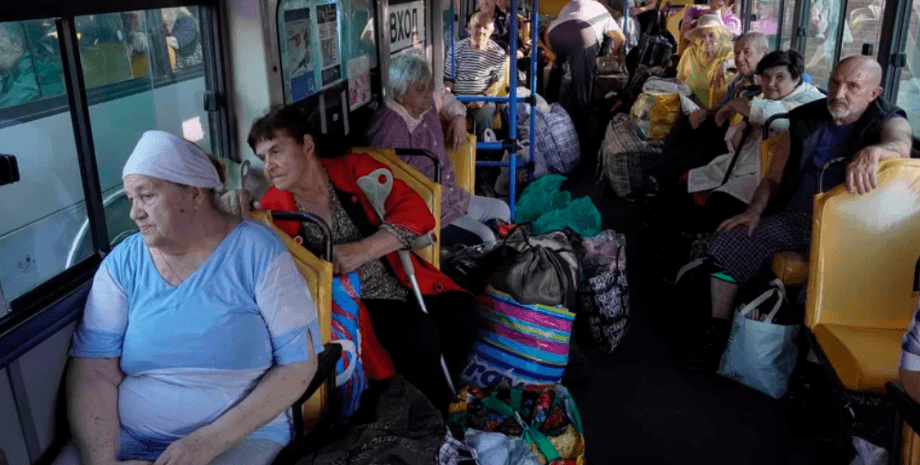 Эвакуация населения Курской области