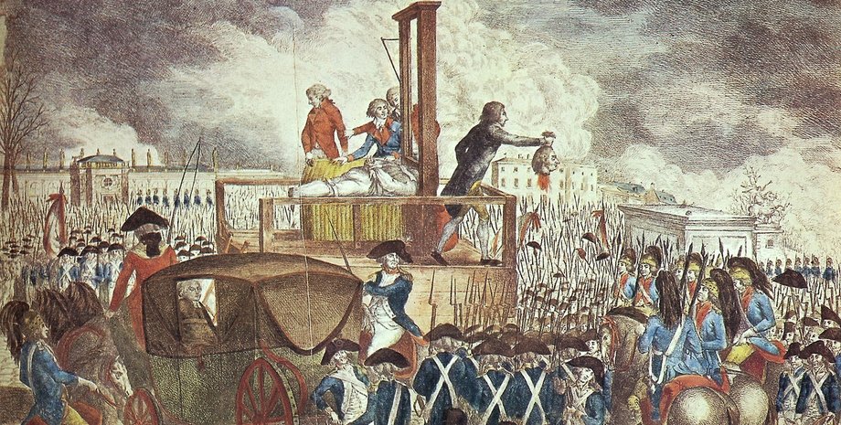 гильотина, история гильотины, что такое гильотина, кто изобрел гильотину, Жозеф Гильотен, казнь Людовика XVI, король Франции Людовик XVI, французская революция, гильотина интересные факты