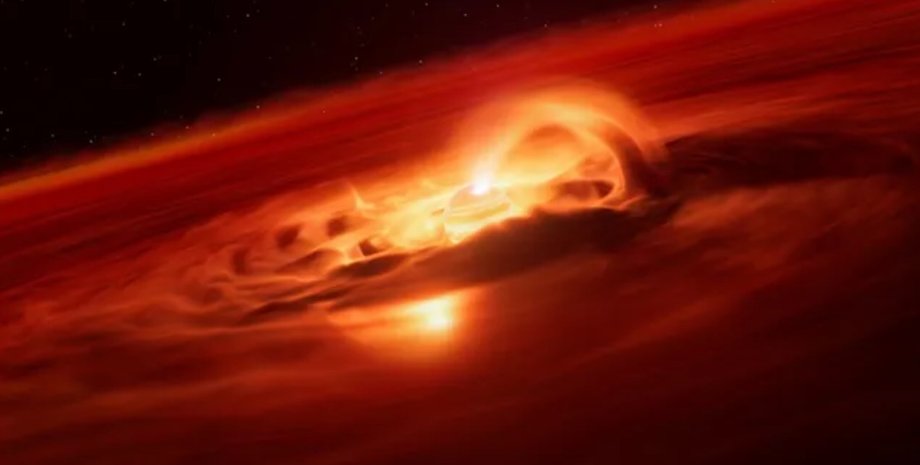 Виявлено планету, яка поводиться як зірка: поглинає 6 млрд тонн речовини на секунду