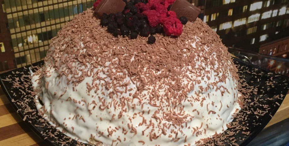 торт без выпекания, торт с крекером и фруктами, десерт без выпекания, торт без выпечки из печенья