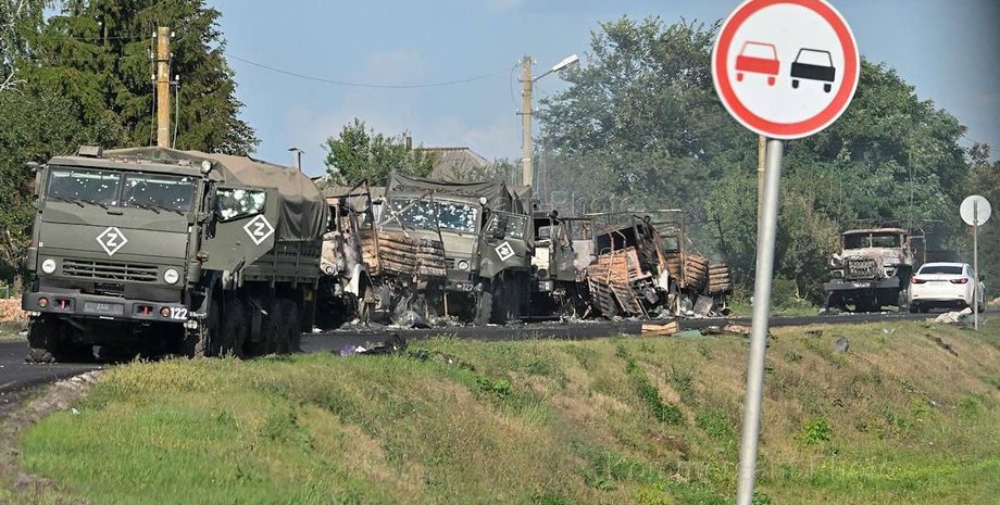 колонна техники ВС РФ
