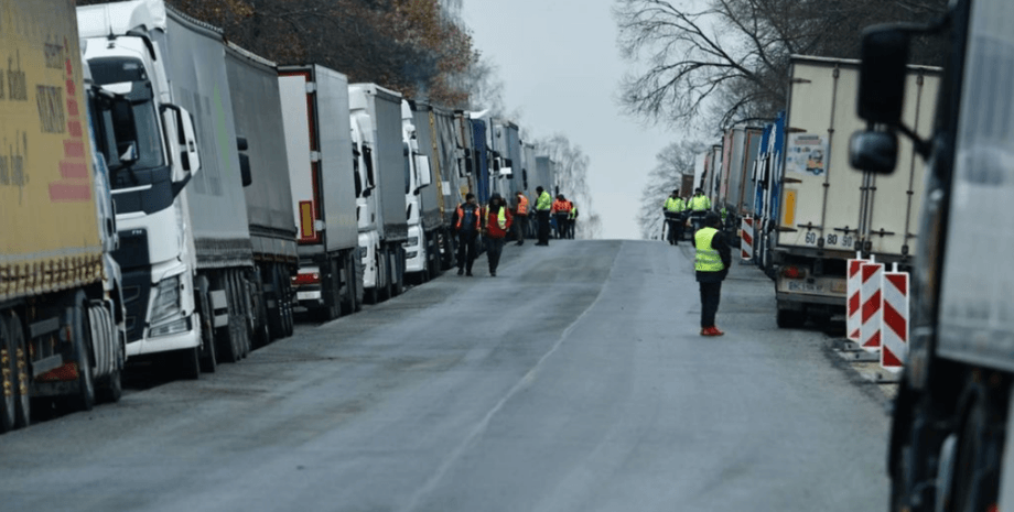грузовики, блокада, Польша, перевозчики