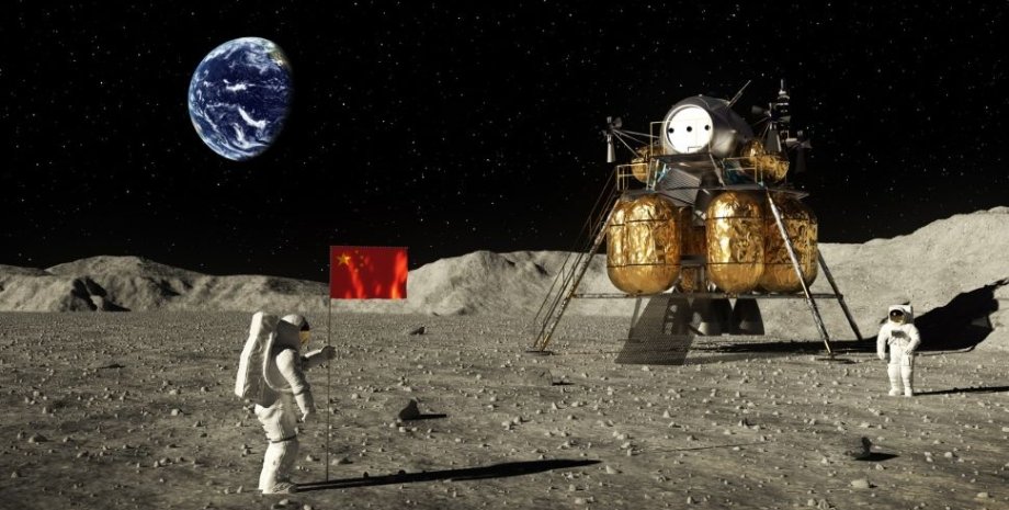 Луна, астронавты, Китай