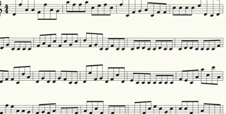 ноти, партитура, музика