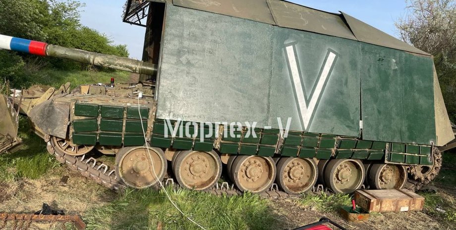 війна в україні, танк-сарай, залізний капут, російський танк, оборонпром, зс рф