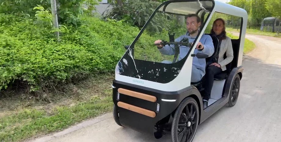 Karbikes, электрический велосипед, четырехколесный велосипед, электрический веломобиль