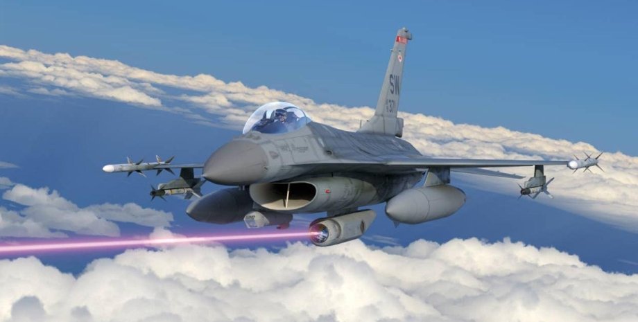 винищувач F-16, лазерна зброя
