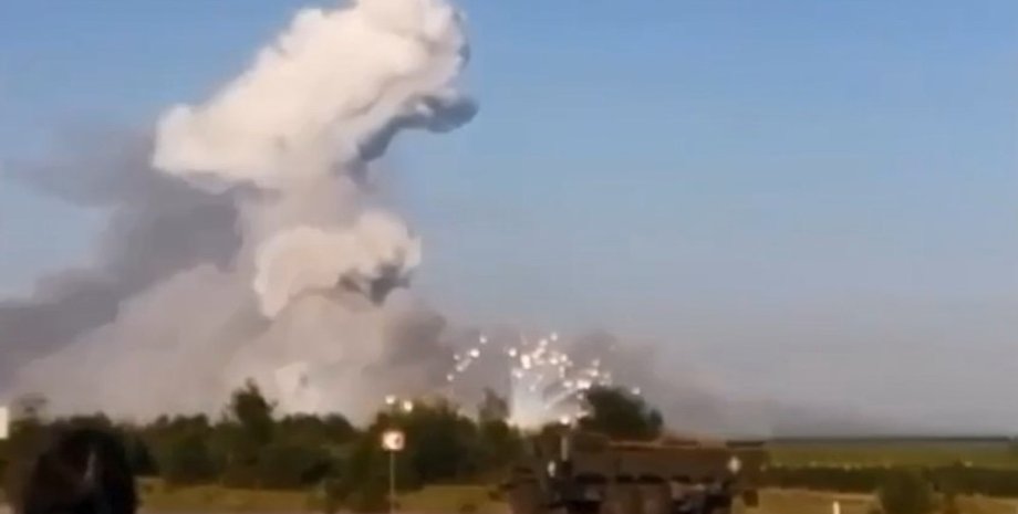 Детонация на складе БК ВС РФ, склад БК Сергеевка РФ, Сергеевка Воронежская область, склад БК Сергеевка, склад БК 7 июля