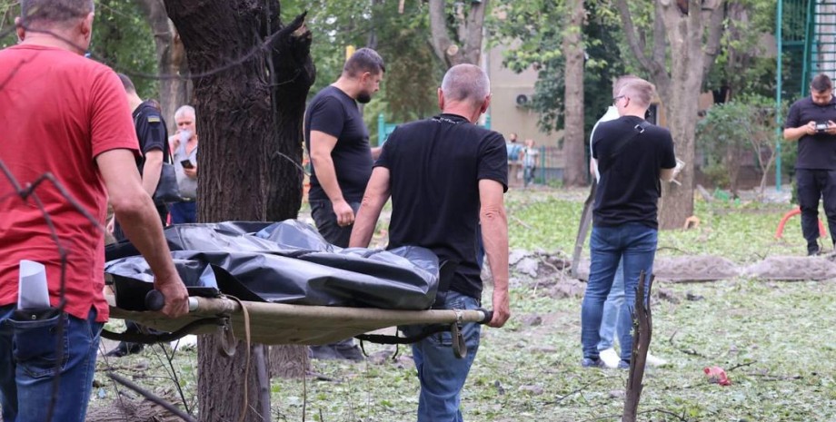Изображение жертвы в результате атаки по Николаеву