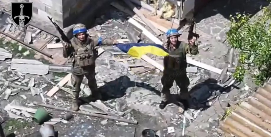 украинские бойцы в Богатыре