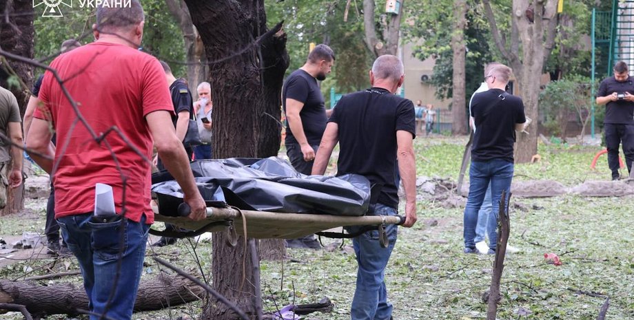 Изображение жертвы в результате атаки по Николаеву