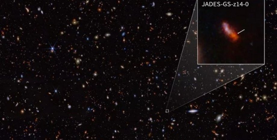 самая ранняя галактика JADES-GS-z14-0