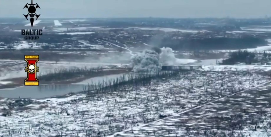 взрыв, мост, Донецкая область