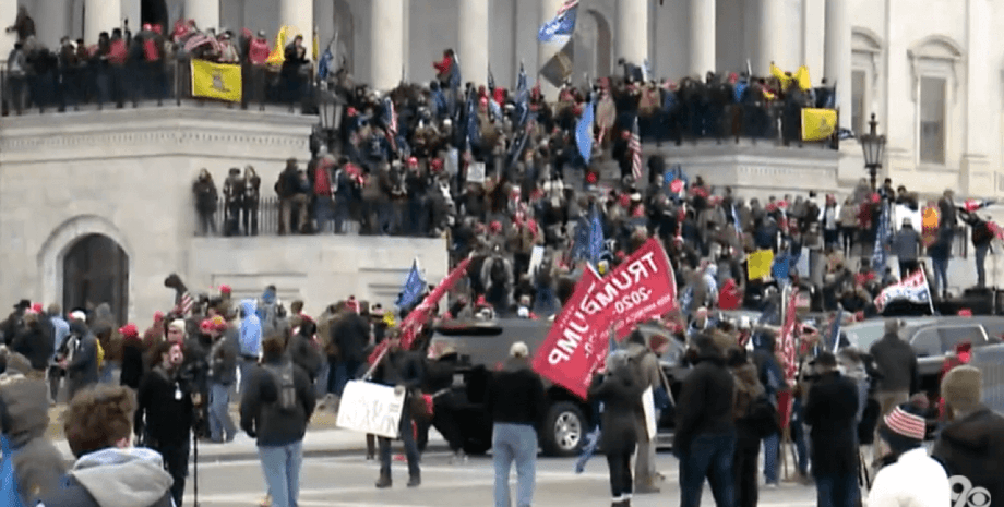 протесты, США, Трамп, Капитолий