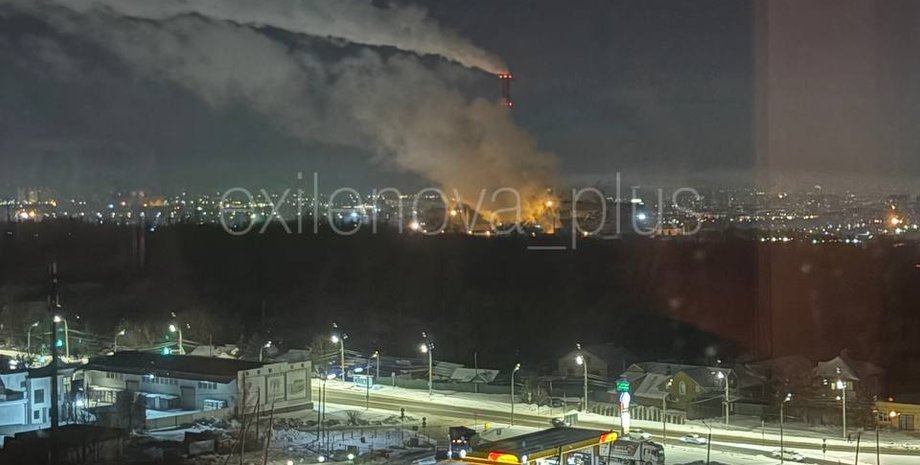 У російському Орлі спалахнула ТЕЦ
