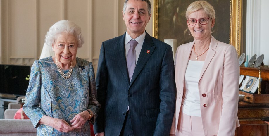 Королева Елизавета II, президент Швейцарии, Иньяцио Кассис, встреча, аудиенция