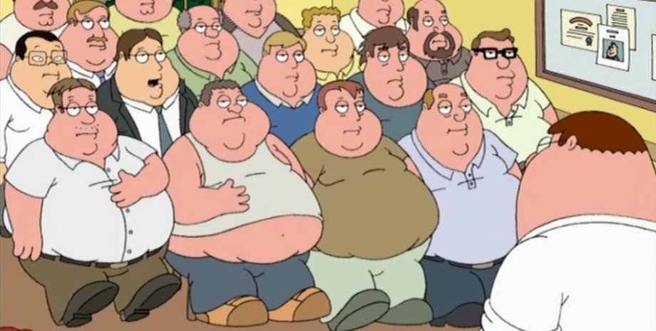 Кадр из мультсериала Family Guy