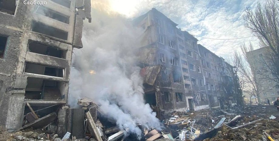 Селидово, Донецкая область, обстрел, разрушения, война в Украине, фото