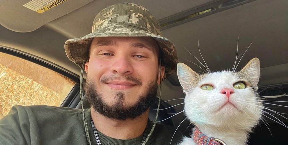 кот Шайба, звезда интернета, боевой кот, домашние животные, пропал кот, Александр Ляшук, ВСУ, военный ВСУ