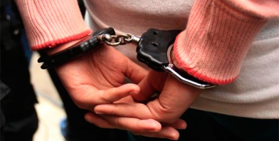 наручники, руки, женщина, арест