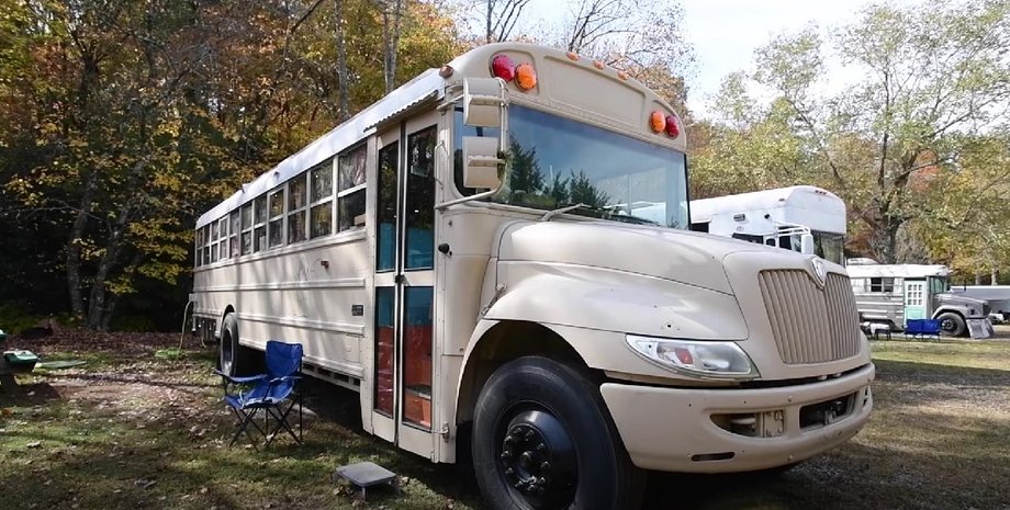 Автодім, Будинок на колесах, Автобус, Авто, Автомобілі, Фото, Відео, США, Шкільний автобус