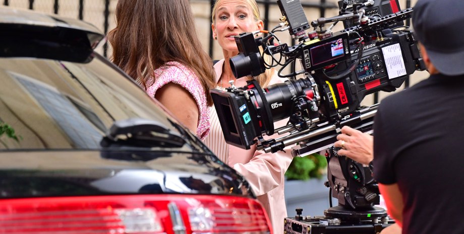 Сара Джессіка Паркер, секс у великому місті, і просто так, зйомки продовження сексу у великому місті, сумка голуб