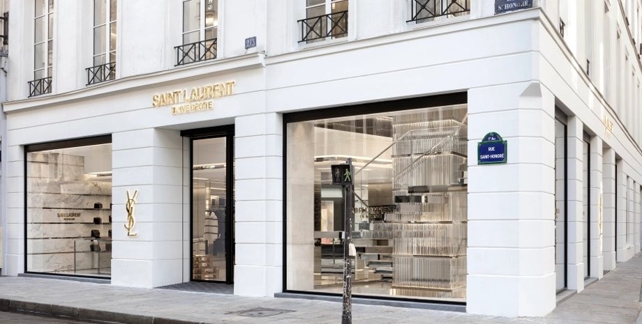 Saint Laurent, бутик сен лоран, неделя моды в париже, ресторан в бутике