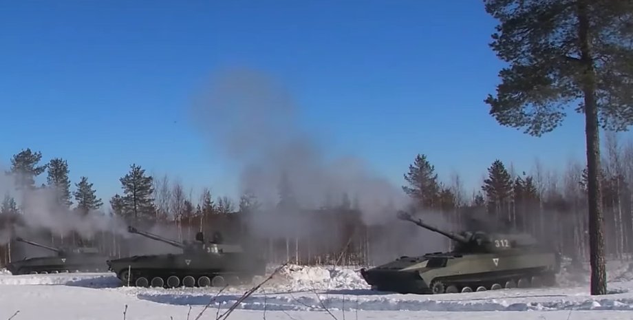 САУ Гвоздика ЗС РФ, САУ Гвоздика Крим, САУ Гвоздика Херсонська область, Кринки російська САУ