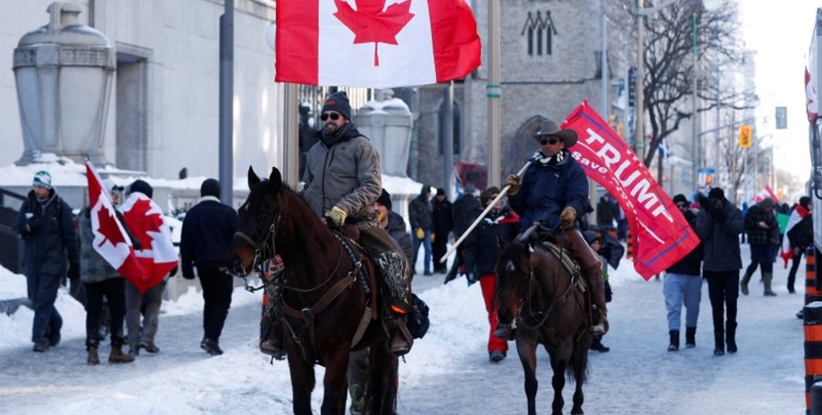 канада протесты, Конвой свободы, антивакцинаторы, антиваксеры, Covid-19