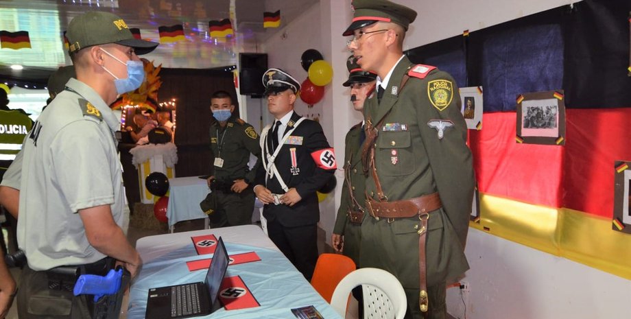 Колумбия, полицейская академия, нацизм, форма, СС, полиция